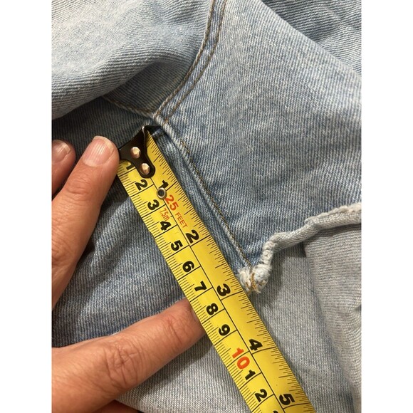 Motherhood Maternity Blue Denim Shorts Low Rise Under Belly Cut Off Size XXL - Picture 4 of 4